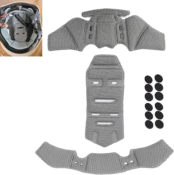 Motorcycle Helmet Liner Replacement for Caberg 292 Unlimited 1992, Comfortable and Breathable Helmet Liner Pad, Washable Removable Helmet Protection Liner Cushion,All-Inclusive/Grey