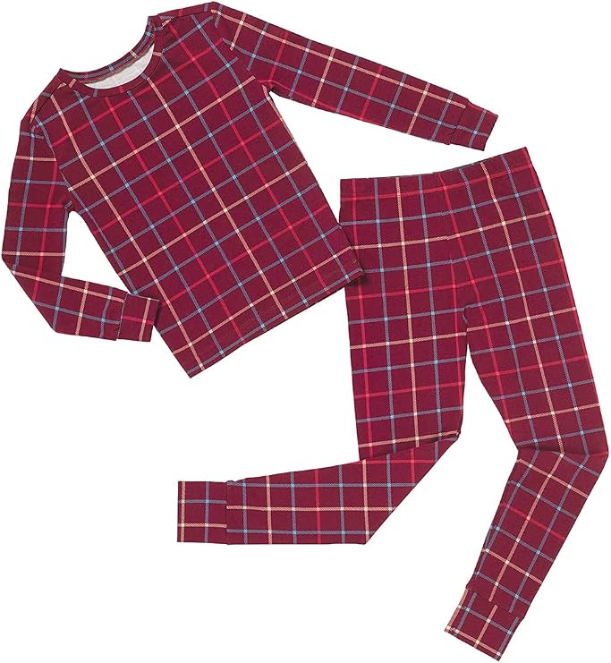 PajamaGram Snug Fit Kids PJs Boy Pajamas and Girl Pajamas Kids Cotton Pajama Long Sleeve Youth Pajama