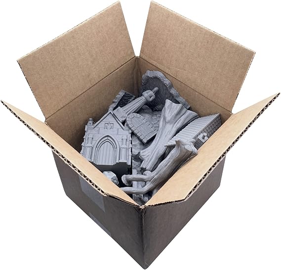 EnderToys Terrain Value Box - DND Terrain - 28mm Scenery - 7x7x7 Inch Box - Random Assortment