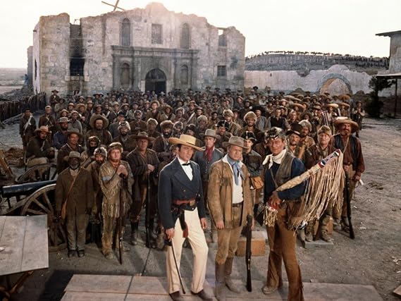 Wall Photo Alamo by JohnWayne with Richard Widmark, John Wayne and Laurence Harvey, 1960 (photo), 16" x 12"