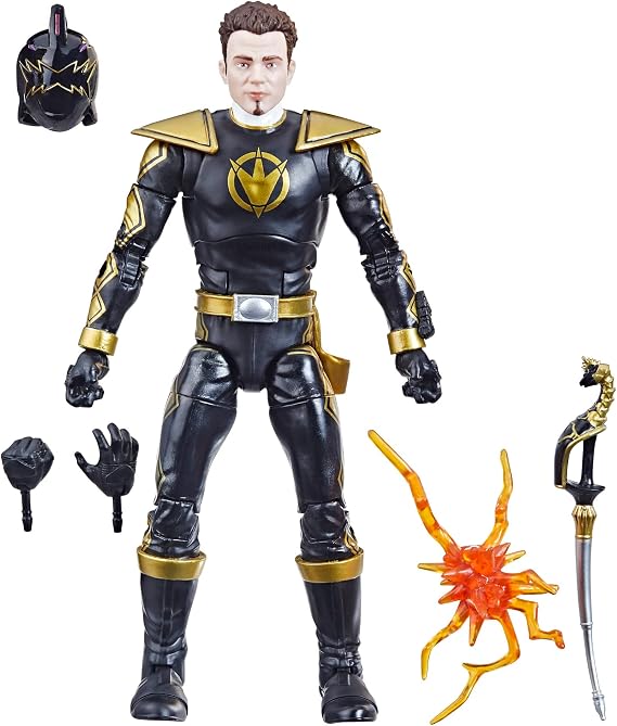 Power Rangers Lightning Collection Dino Thunder Black Ranger 6-Inch Premium Collectible Action Figure Toy with Accessories, Ages 4 and Up