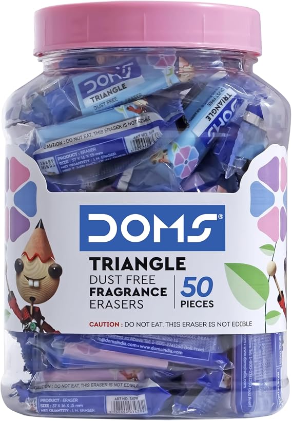 Set of 15 Doms Triangle Dust Free Fragrance Eraser