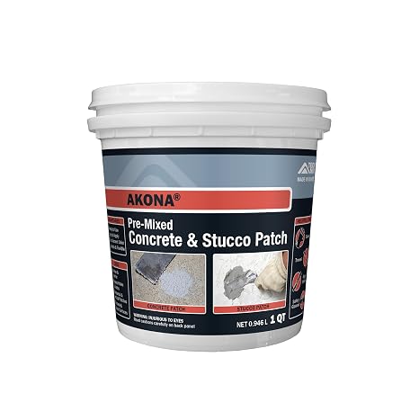 Akona Pre-Mixed Concrete and Stucco Patch, 1 Quart