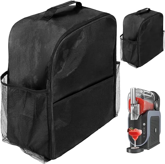 Slush Machine Storage Bag for Ninja Slushie Machine FS301UK, Frozen Beverage Machine Accessories, Protective Cover with Multi-Pocket for Ninja FS301C SLUSHi Frozen Drinks Maker
