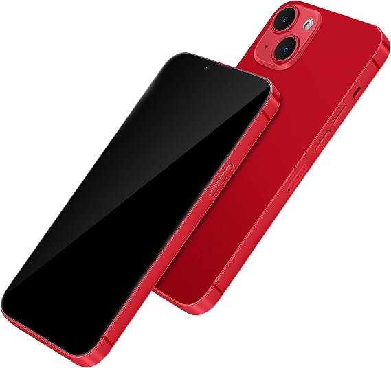 [Metallic] Dummy Phone Display Model Compatible with Apple iPhone 13 Pro Max 13 Mini Non-Working Upgraded Metal Frame (13mini red blackscreen), 13 mini Red Black Screen