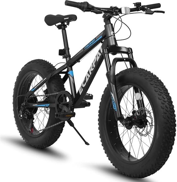 Ecarpat 20 inch Kids Mountain Bike for Boys Girls 7-15 Years Old, All Terrain Mountain Bikes 7-Speed with Mechanical Disc Brakes Front Suspension, Mountain Bicycle Gift for Boys and Girls