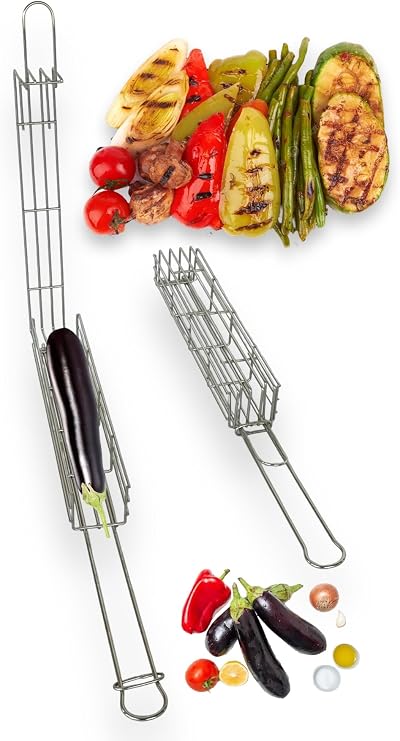 pratikoutdoor Paslanmaz 304 Çelik Sebze Mangal Izgarası Sağlıklı Ve Dayanıklı