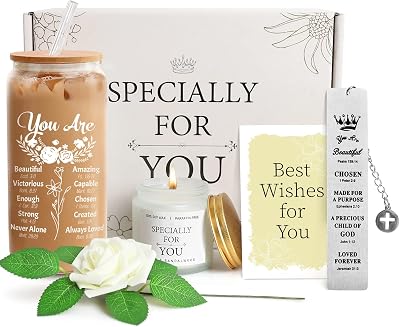 Christian Ladies Gifts Basket - Inspirational Gifts - Catholic & Spiritual Jesus Gifts - Perfect for Mothers Day & Birthdays