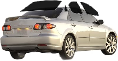 AUTOTEK Precut Windows Tint Film All Sides Cars Sun Blocking Protection Privacy Anti Shatter Glass 2 Ply Film Any Tint Shade kit for Mazda 6 Sedan 2003-2008