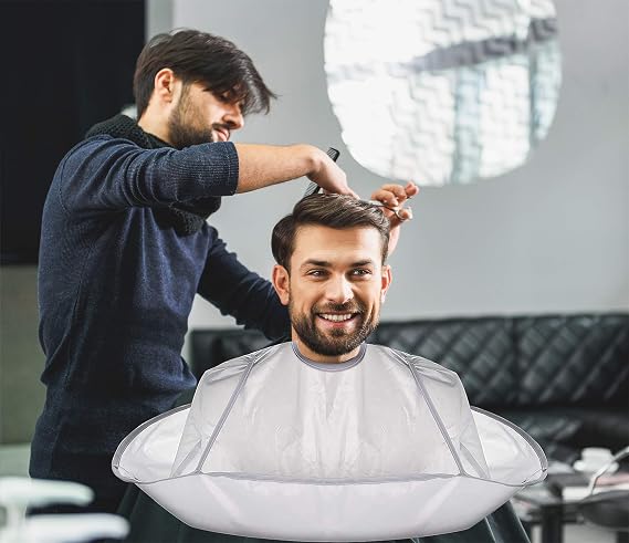 Hair Cutting Cape Umbrella Cape Salon Barber for Adult Barber Salon and Home Stylists Use Hairdressing Kit