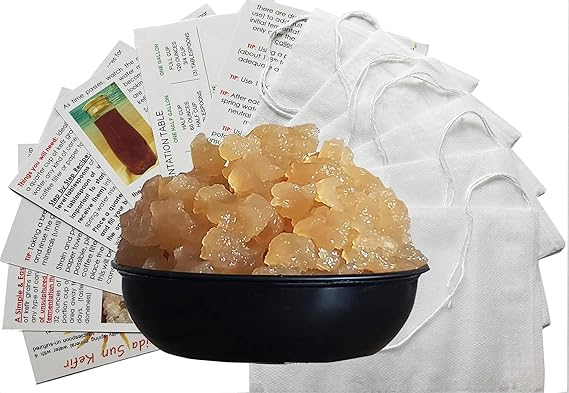 2 LARGE PORTION CUPS with 33% MORE EACH Live Florida Sun Kefir Natural Water Kefir Grains