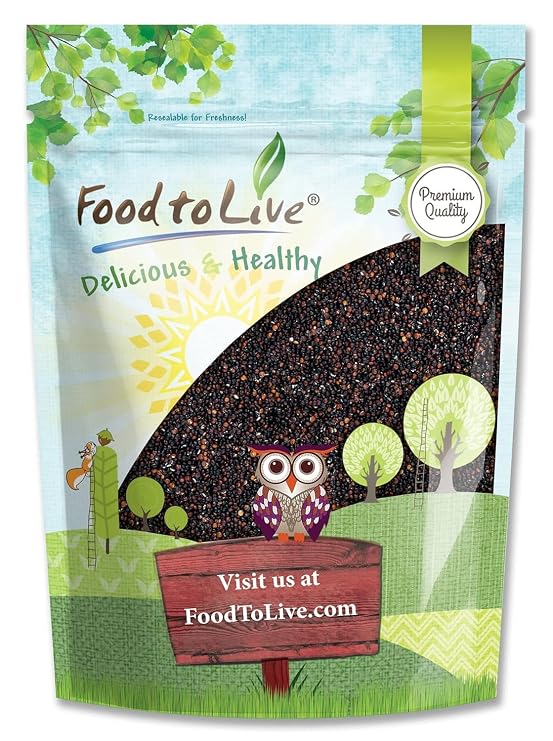 Food to Live Black Quinoa, 12 Ounces