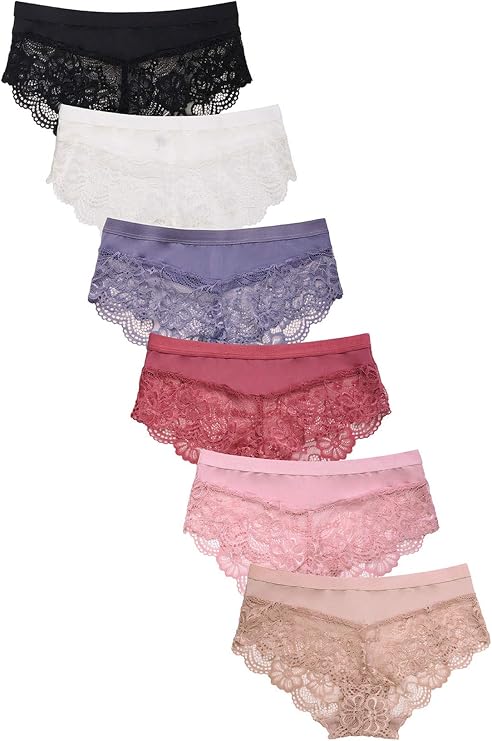 12 pieces of Briefs Boxer Women Sexy Lace Boyshort Panty S-3XL Regular + Plus Size