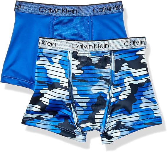Calvin Klein Boys' Kids Performance Boxer Brief Underwear Multipack