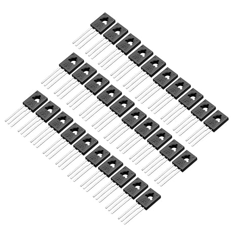 uxcell 30 Pcs D882 Transistor TO-126 3A NPN 3 Pins PCB Through Hole Bipolar 30V 3A 1.25W