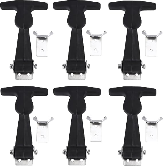 Creatyi 6 PCS Rubber Flexible Hasp T-Handle Draw Latches