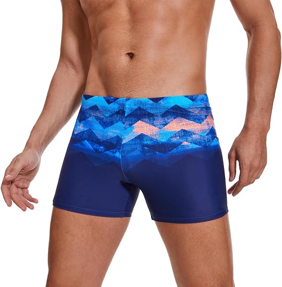 AMZSPORT Swimming Trunks Men, Quick Dry Swim Shorts Beach Board Swimwear