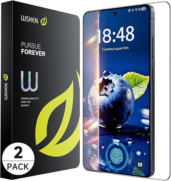WSKEN for Samsung Galaxy S26 Ultra Screen Protector - [AR Original Visual][Fingerprint Unlock] Anti Reflective Anti Glare 9H+Tempered Glass Military Shatterproof,Anti Fingerprint,0 Bubble,2 Pack