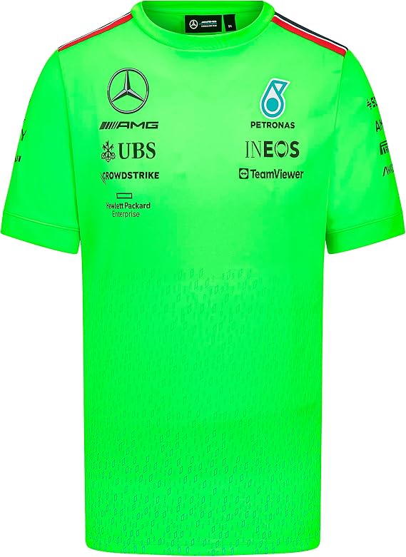 MERCEDES AMG PETRONAS Formula One Team - 2023 Team Setup T-Shirt - Green - Men - Size: XL