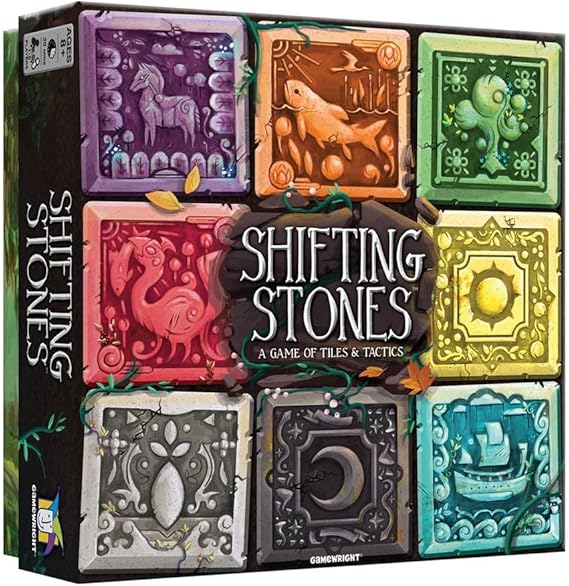Gamewright - Shifting Stones A Visual, Decision-Making Family Strategy Game of Tiles, Cards, and Tactics, 8 years +