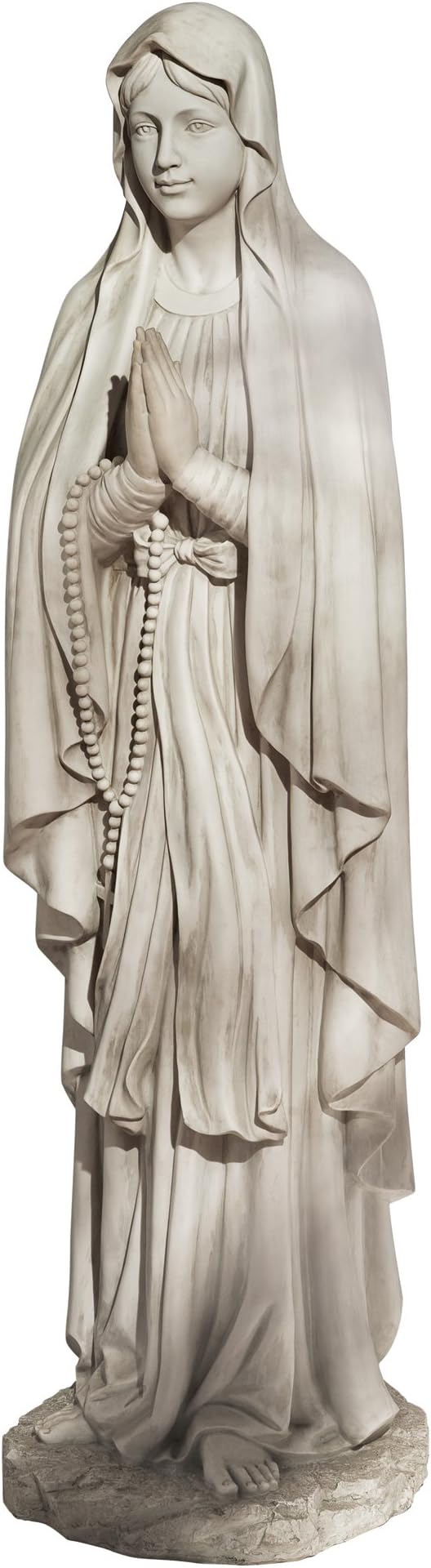 Design Toscano KY1314 Life Size Blessed Virgin Mary Statue,antique stone