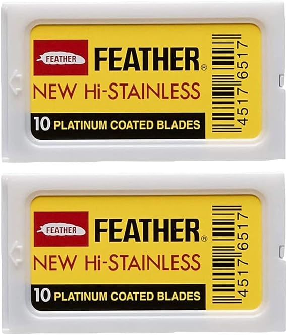 Feather Double Edge Safety Razor Blades 20 Count