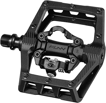 Funn Ripper2 Mountain Bike Clipless Pedals, Compatible with SPD Cleats, 9/16" CrMo Axle Bicycle Pedals