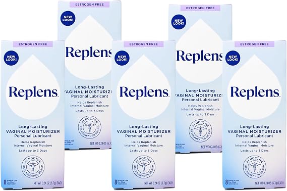 Replens Long-Lasting Vaginal Moisturizer - 8 ct, Pack of 5