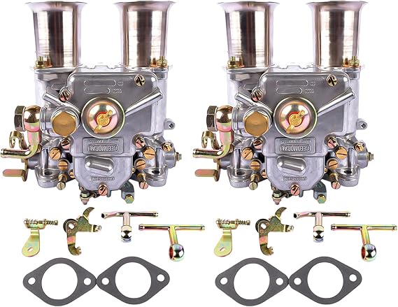(2pcs) 2 Barrel Carburetor 19600.060 Replacement for Weber 45 DCOE 45mm Side Draft Twin Choke Carb Replacement for Datsun 240 260 280Z 510