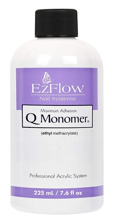 EZ Flow Q Monomer False Nails, 7.6 Fluid Ounce