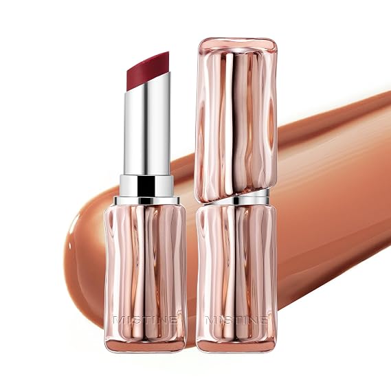 Mistine Lipstick Thai Latte Sheer Aqua Rouge Flowing Plumping Lipstick for Women Non-sticky Hydrating Creamy Finish S04 Long Jetty Lime Soda 3.5g 1 Count