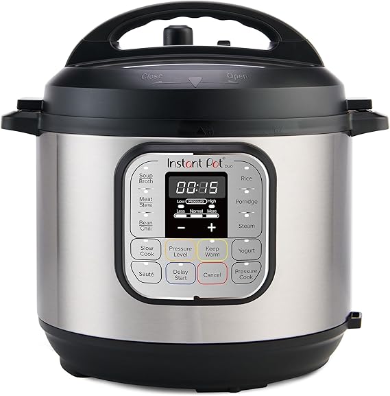 Instant Pot Duo 7-in-1 Mini Electric Pressure Cooker, Slow Rice Cooker, Steamer, Saute, Yogurt Maker, Warmer & Sterilizer, Includes Free App with over 1900 Recipes, Stainless Steel, 3 Quart