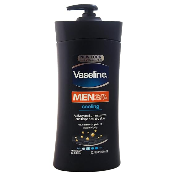 Vaseline Men Healing Moisture Body Lotion - Cooling - 20.3 oz