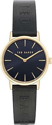 Ted Baker Ladies Black Leather Strap Watch