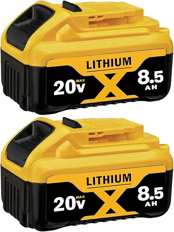 2-Pack 8500mAh Replacement Battery for 20V Max Cordless Power Tools and Chargers