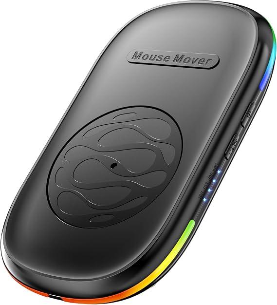 SWANPOW Mouse Mover Undetectable LED Mouse Jiggler