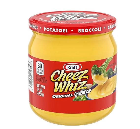 Cheez Whiz Original Cheese Dip, 15 oz Jar (Pack of 6), by Litezout