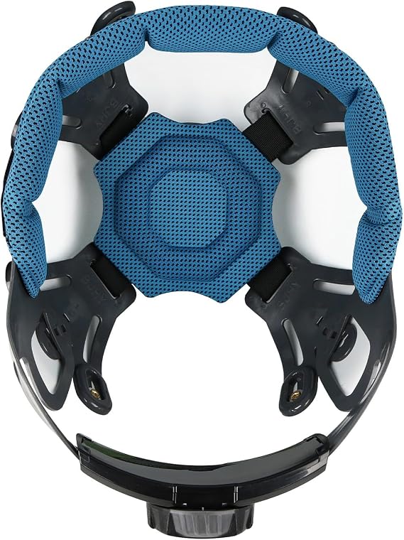 GREEN DEVIL Hard Hat Replacement Suspension with Padded Sweatband and Top Pad for E-Matrix Fiberglass Hardhats