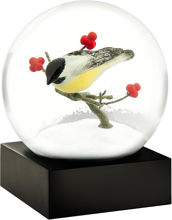 CoolSnowGlobes Chickadee Cool Snow Globe