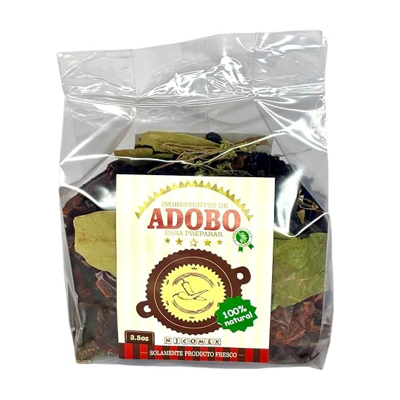 PA-QUE-TE HAGAS UN ADOBO. Mexican adobo sauce. Package ready to prepare Mexican adobo sauce. Mixture of 100% natural dried chillies and spices. 3.5 oz for 8 servings. (3.5 oz)