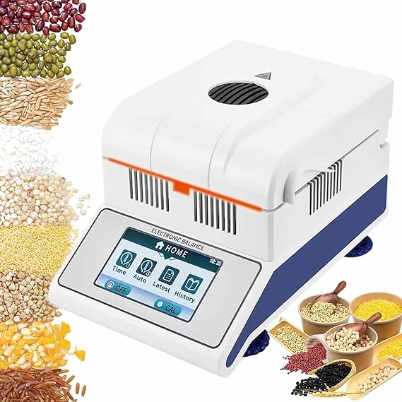 Precision Electronic Moisture Analyzer for Laboratory, Accurate Halogen Heating Technology, Ideal for Quality Control and Research