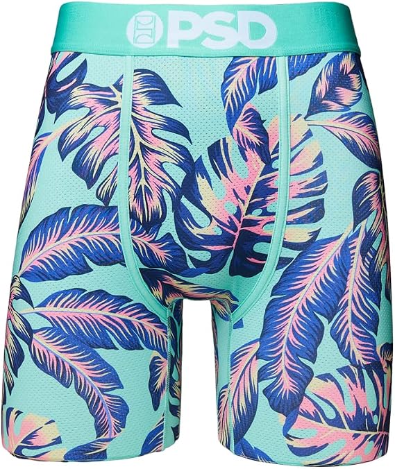 PSD Men's Palm Springs Micro Mesh Boxer Briefs, Multi, XL