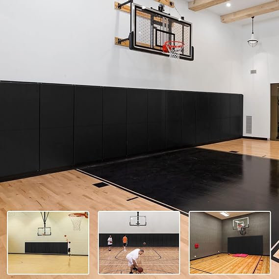 2"/4" Thick Foam Protection Wall Pad,Gym Basketball-Court Protectors,Durable Waterproof Padding for Wall-Mounted Basketball Hoops(60" L x 20" W)...