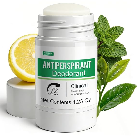 Antiperspirant Deodorant Stick for Women & Men 72-Hour Sweat & Odor Control with Tea Tree, Lemon & Mint Extract Smooth Glide Fresh Scent, Travel-Friendly