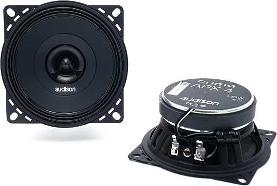 Audison APX 4 Prima Series 4" (100mm) 2-Way Coaxial Speakers (Pair)