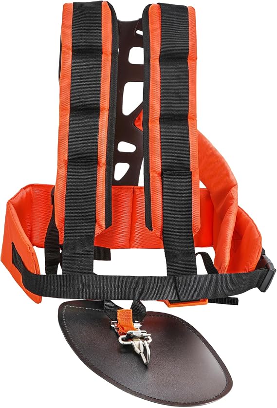 Viabrico Trimmer Shoulder Strap Padded Universal Adjustable, Weed Eater Harness, Brush Cutter Harness Nylon Double Shoulder Strap for Trimmer
