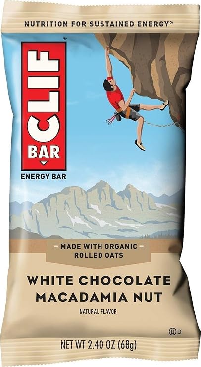 Clif Bar Energy Bar, White Chocolate Macadamia Nut, 2.4 Ounce (Pack of 12)