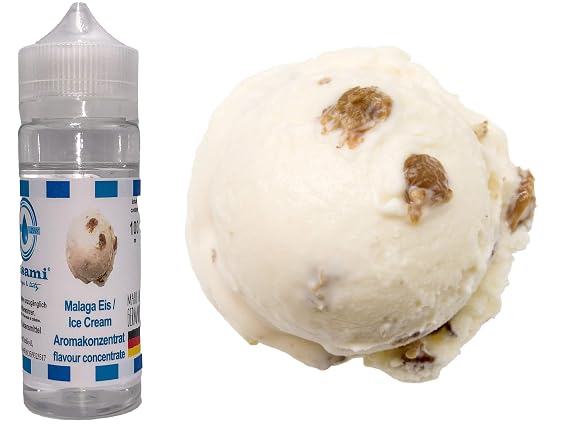 Malaga Ice Cream Flavor Concentrate - Vegan - Sasami - 10ml