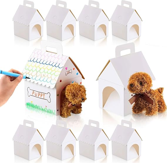 Hayaww Hausförmige DIY Geschenkboxen Adopt a Puppy Party
