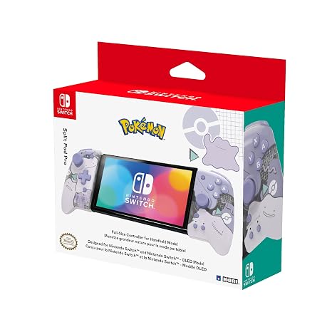 Hori Nintendo Switch Split Pad Pro (Ditto) Ergonomic Controller for Handheld Mode - Officially Licensed By Nintendo
